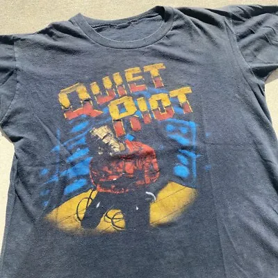 Buy Vintage 1983 Quiet Riot Metal Health Tour Shirt • 118.54£
