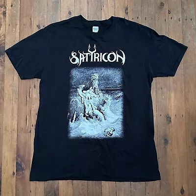 Buy Satyricon Black Down Under 2018 Tour Band Tshirt Size L • 21.50£