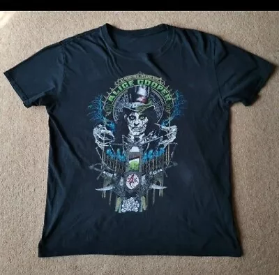 Buy A Paranormal Evening With Alice Cooper 2018 T-shirt X-Large  • 10£