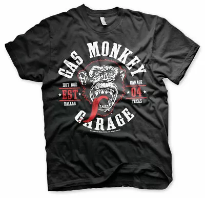 Buy Official Gas Monkey Garage Round Seal Black T-Shirt • 10.95£