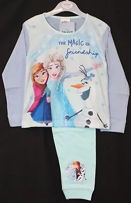 Buy FROZEN 2 Girl's DISNEY Pyjamas / Anna, Elsa & Olaf PJs Sizes 18 Months - 5 Years • 7.95£