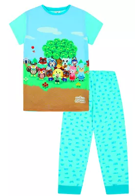Buy Ladies Official Nintendo Animal Crossing Gaming Long Womens Pyjamas  • 11.99£