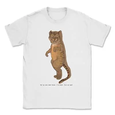 Buy Cheshire Cat  T-Shirt - We're All Mad, Alice In Wonderland, Lewis Carrol • 16.99£