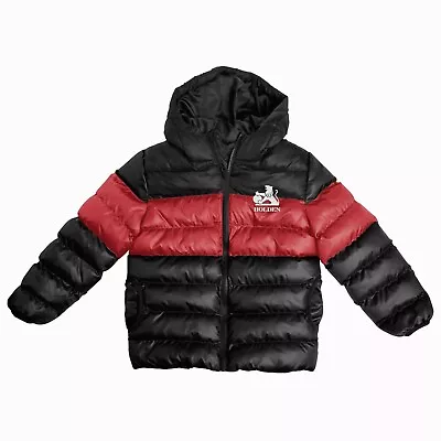 Buy Holden Red And Black PUFFER Jacket Hoodie Embroidered Fathers Winter Work Gift • 82.18£