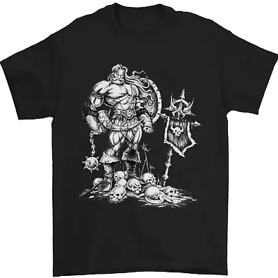 Buy Viking Warrior Skull Thor Odin Valhalla MMA Mens T-Shirt 100% Cotton • 10.48£