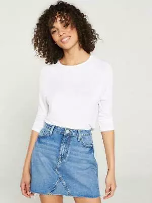 Buy V By Very Ladies WHITE Raglan Three Quarter Sleeve Top - Size 8 – BRAND NEW • 7.49£