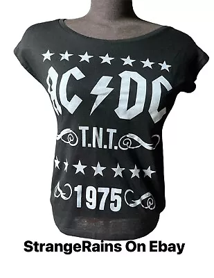 Buy AC/DC Band Shirt Ladies (M) TNT 1975 Reproduction - Angus Young Bon Scott ACDC • 17.99£