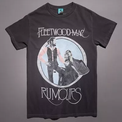 Buy Official Fleetwood Mac Rumours Vintage Wash Charcoal T-Shirt : S,M,L,XL,XXL • 24.99£