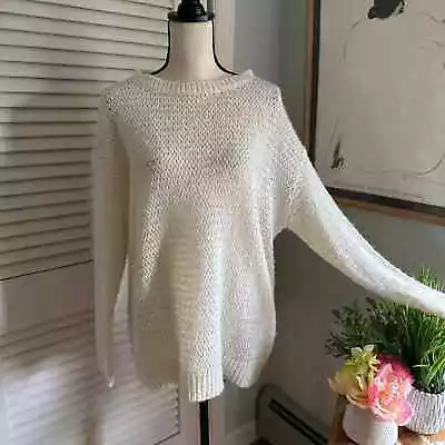 Buy NORDSTROM SIGNATURE Womens Cashmere Wool Blend Sequin Ivory Pullover Sweater | S • 21.12£