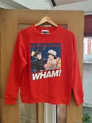 Buy New TU - WHAM ! Last Christmas Festive Red Sweatshirt Jersey Jumper Top Size 18 • 13.50£