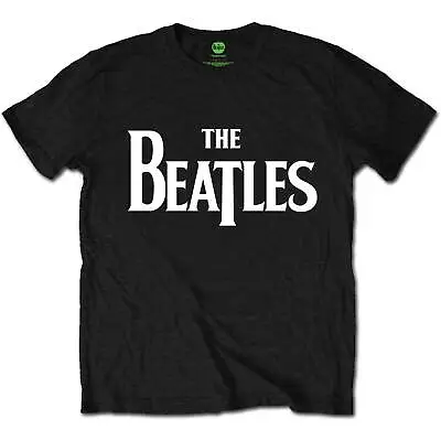 Buy The Beatles T-Shirt Logo Official Black New • 14.95£