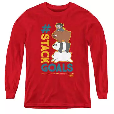 Buy We Bare Bears Stack Goals - Youth Long Sleeve T-Shirt • 19.69£