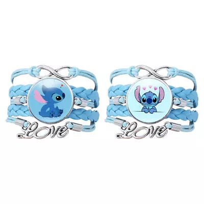 Buy Lilo And Stitch Love Charm Bracelet Anime Cartoon Comfortable Cosplay Gifts • 3.11£