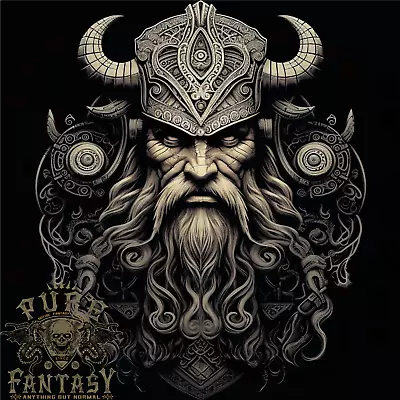 Buy A Viking Warrior Chief Mens T-Shirt 100% Cotton • 10.75£