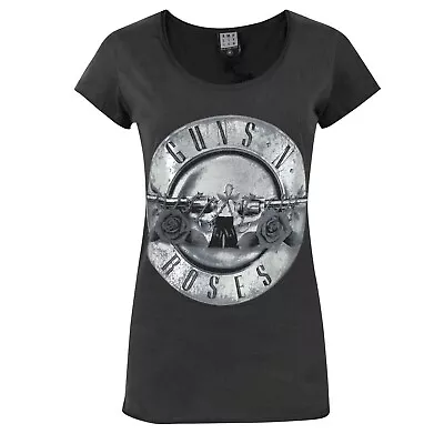 Buy Amplified Womens/Ladies Guns N Roses Foil Drum T-Shirt • 27.89£