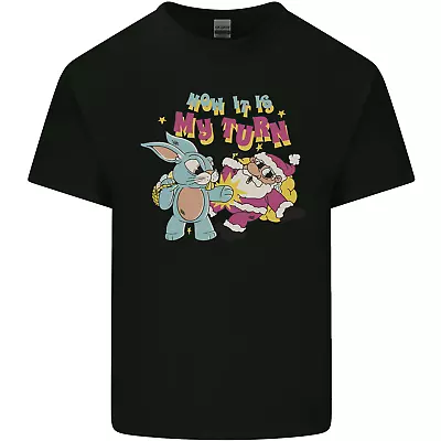 Buy Easter Rabbit Vs Santa Claus Funny Bunny Egg Mens Cotton T-Shirt Tee Top • 8.75£