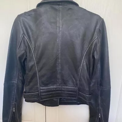Buy Barney’s Leather Jacket Size 6. Hardly Worn, Beautifully Soft Leather And Lovely • 15£