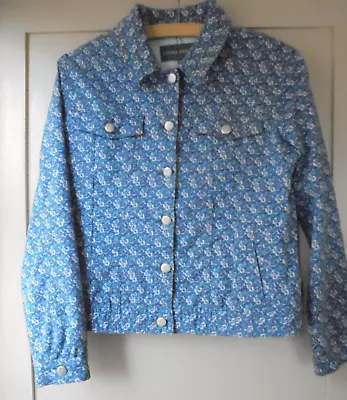 Buy Laura Ashley - Jacket -  Size 12 - Denim Style - Blues/floral • 15£