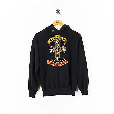 Buy Guns N Roses Appetite For Destruction Front Logo Black  Pullover Hoodie Mens S • 24.30£