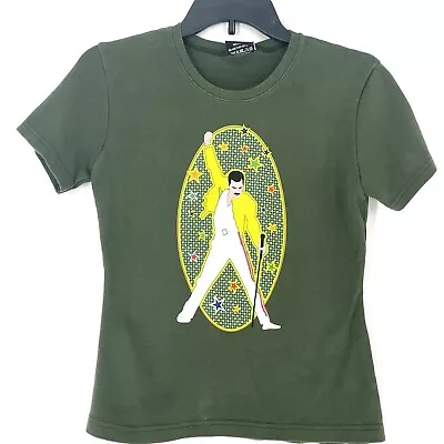 Buy Queen Freddie Mercury T-shirt The Show Must Go On Green Top Large T-34 Clothing • 11.57£