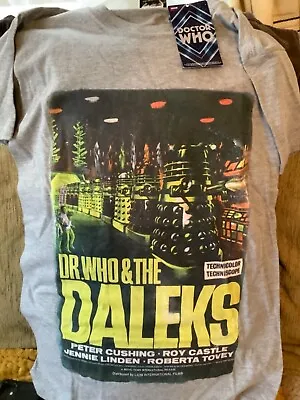 Buy ** Dr Who And The Daleks In Technicolour T-shirt Official Licensed  T-Shirt ** • 11£