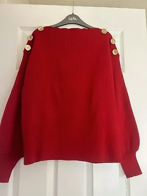 Buy Size XS  Next Red Long Sleeved Jumper • 7£