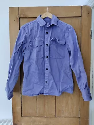 Buy River Island Purple Denim Oversized Shacked Jacket Size Small • 25£