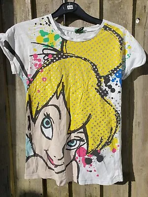 Buy Disney TINKERBELL T-shirt Size M Cute Vintage Girl Fit • 8£