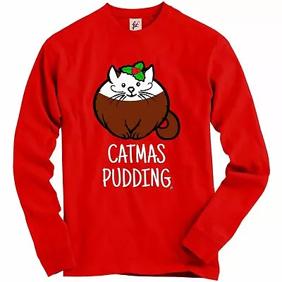 Buy Catmas Pudding Happy Christmas Pudding Cat Lover Adult Christmas Jumper • 19.99£