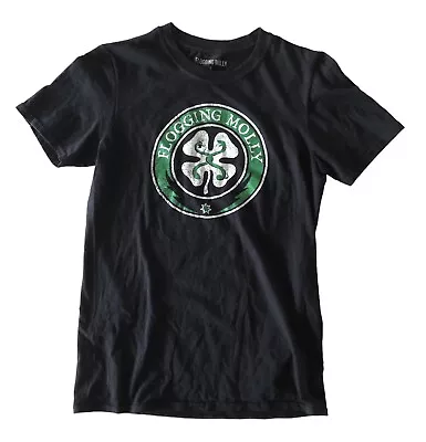 Buy Flogging Molly Band Logo T-Shirt Black Adult Small Celtic Punk Rock Irish • 11.15£