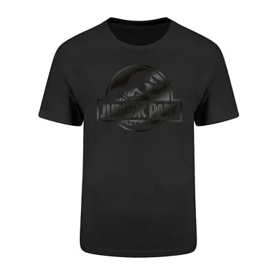 Buy Jurassic Park Foil Logo Black Crew Neck T-Shirt • 10£