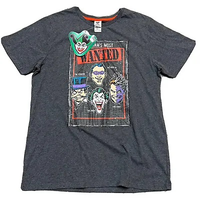 Buy Joker Batman DC T-Shirt Two-Face Penguin Riddler Gotham Arkham • 9.02£