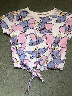 Buy Ladies Dumbo Tie Front T-shirt Size 4-6 • 2£