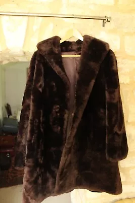 Buy Large Brown Fur Coat Baronfur Model  65cm Arm Pit To Pit - 90cm Long • 25£