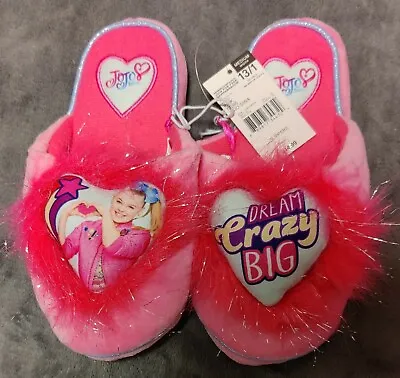 Buy Jojo Siwa Girls' Dream Crazy Big Slippers - Pink Youth 13/1 - New W/ Missing Tag • 6.40£