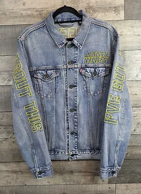 Buy Levi's Star Wars Denim Jacket Mens Size Large I've Got A Bad Feeling About This • 149.99£