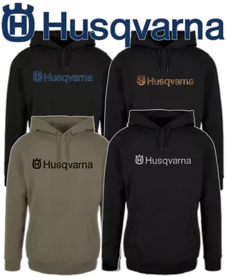 Buy HUSQVARNA Motorcycle Logo Hoodie - Up To 7XL - FREE UK POST • 29.97£