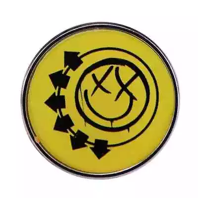 Buy Blink-182 Enamel Pin Smiley Hat Backpack Jackets Badge Brooch Logo Band Merch • 7.42£