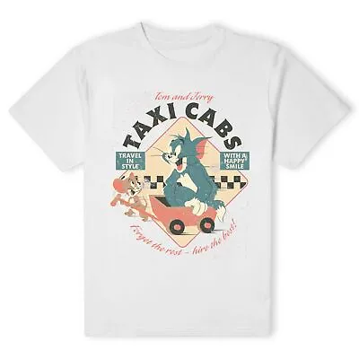Buy Official Tom & Jerry Taxi Cabs Unisex T-Shirt - White • 10.79£