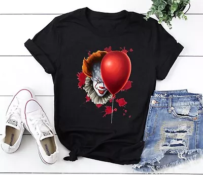 Buy Pennywise T-shirt. Horror Movie Tshirt, It Clown Graphic Tee, Halloween Tshirt • 9.99£