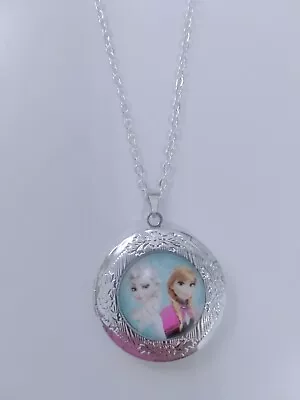 Buy Frozen Elsa Princess Locket Necklace Kids Girls Fashion Jewellery  • 7.50£