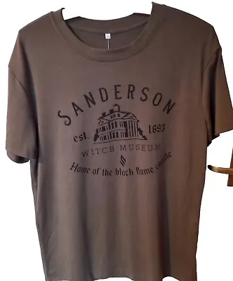 Buy Sanderson Witch Museum Home Of The Black Candle XL Olive Tee Shirt. • 9.96£
