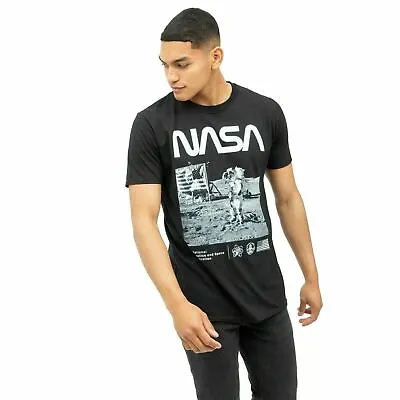 Buy Official NASA Mens Salute T-Shirt Black S - XXL • 10.49£