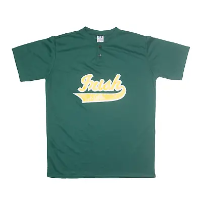 Buy SAXON Frish Nine 7 Jersey Green Short Sleeve Mens S • 13.99£