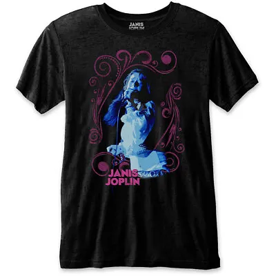 Buy Janis Joplin Floral Frame Official Tee T-Shirt Mens Unisex • 15.99£