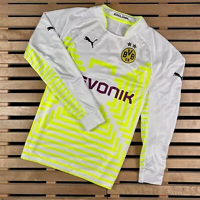 Buy Mens Long Sleeve T-Shirt Jersey Puma Borussia Dortmund Size L • 50.57£
