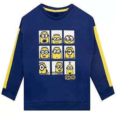 Buy Despicable Me Minions Top Kids Boys 4 5 6 7 8 9 10 11 12 Years T-Shirt Navy Blue • 17.99£