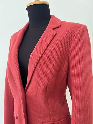Buy Ladies M&S Russet Lined Jacket Cotton Mix - Size 10 • 22£