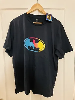 Buy Batman Logo  DC  T-Shirt  Size XL - Very Dark Blue - Brand New With Tags • 4.99£