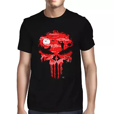 Buy 1Tee Mens Hero Skull Night Scene T-Shirt • 7.99£